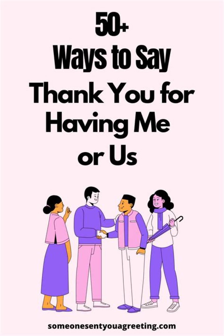 Insights And Discoveries For "Thanks For Having Us"